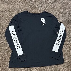Nike Men's Long Sleeve Tee Oklahoma Sooners 2x xxl Shirt OU 2xl